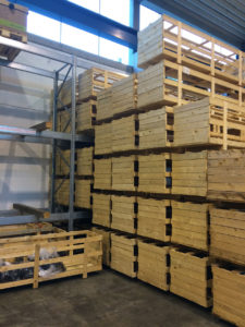 2nd delivery - wooden boxes for the delivery of the conveyor chains