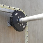 Drive shaft of the chain & flight scraper system